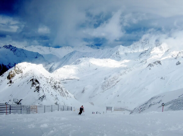 Snow covered Alps neighborhood — Stock Image Snow covered Alps neighborhood — Stock Photo, Image