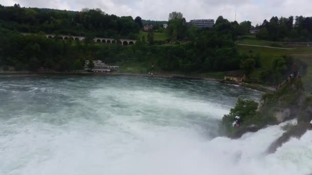 Rhinefall, Schaffhausen, Schweiz — Stockvideo