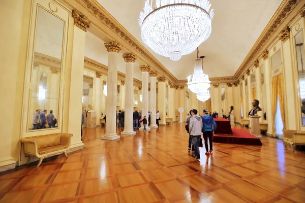 Interior del teatro La Scala, Milán, Italia — Foto de Stock