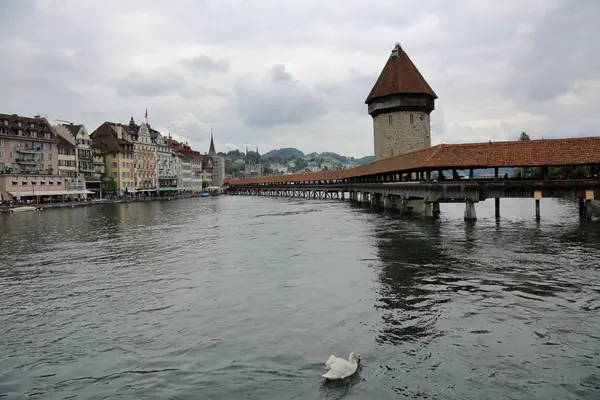 Luzern - en vacker stad i Schweiz — Stockfoto