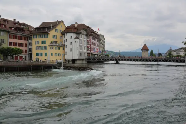 Люцерн - прекрасный город в Швейцарии — стоковое фото