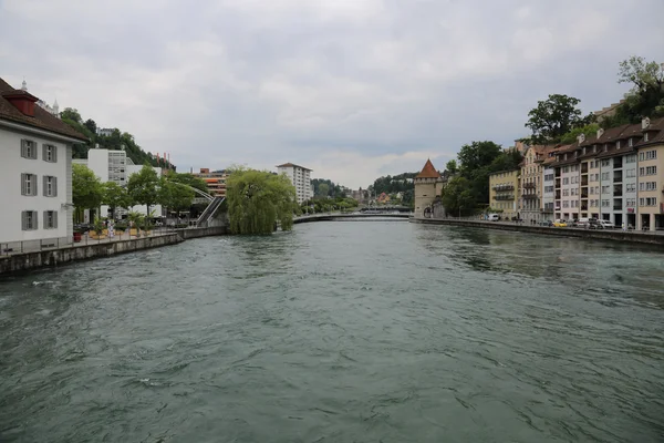 Lucerne - kota yang indah di Swiss — Stok Foto