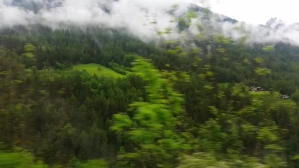 Sommaren Swiss landskap — Stockvideo