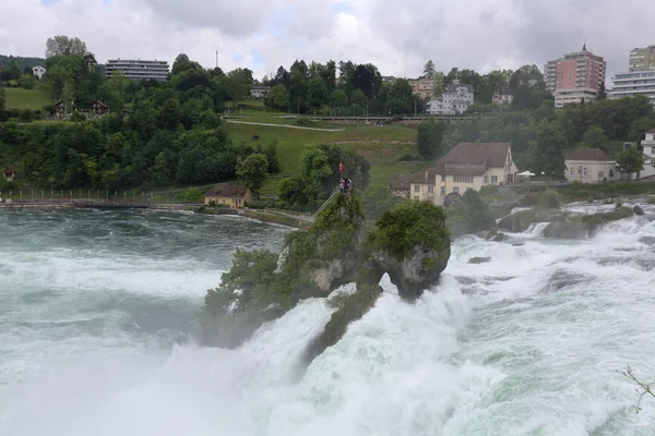 Rhinefall, Schaffhausen, Swiss — Stok Foto
