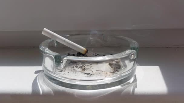 Filtrer la cigarette, la fumée et un cendrier 