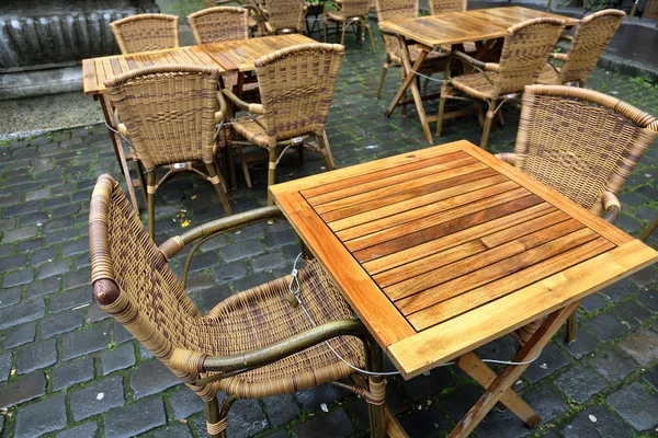 Вакантний стіл у кафе — стокове фото