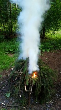 Büyük yangın duman