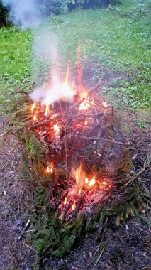 Büyük yangın duman