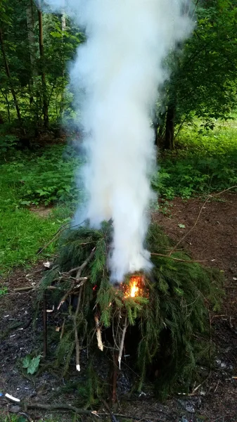 Büyük yangın duman