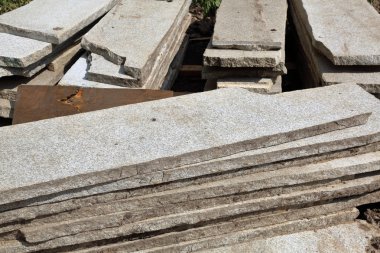 Çevre düzenlemesi için gri taş