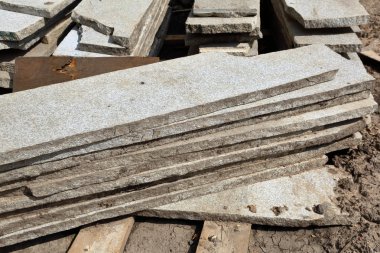 Çevre düzenlemesi için gri taş