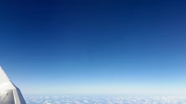 La vista desde el avión de pasajeros — Foto de Stock