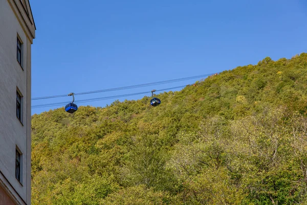 Cableway Rosa Khutor Ski Resort Krasnodar Region Sochi Russia — Stock Photo, Image