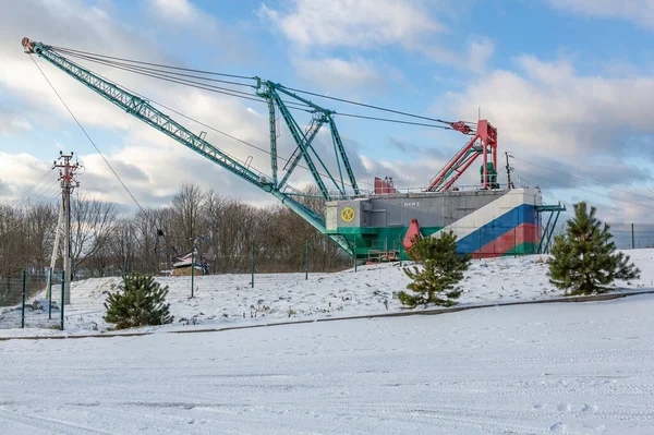 Янтарний Росія Січня 2021 Важке Обладнання Видобутку Калінінградський Бурштин — стокове фото