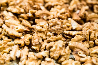 Juglandaceae ailesinin kuru ceviz dokulu yüzeyi. Sağlıklı besin maddeleri