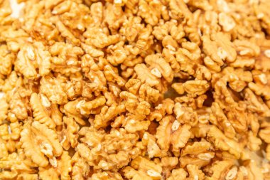 Juglandaceae ailesinin kuru ceviz dokulu yüzeyi. Sağlıklı besin maddeleri