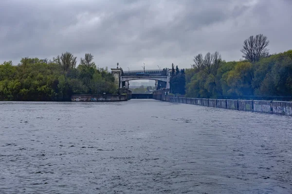 Moskva Ryssland Maj 2021 Gateway Moskva River För Justering Vattennivån — Stockfoto