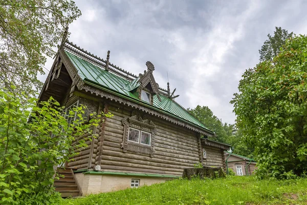 Абрамцево Росія Червня 2021 Частина Фасаду Історичного Художнього Літературного Музею — стокове фото