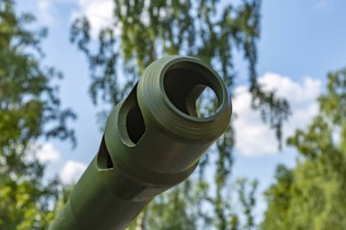 Krasnogorsk bölgesi, Moskova bölgesi, Rusya - 11 Temmuz 2021: Nadir bulunan retro top. Vadim Zadorozhny Araç Müzesi. Avrupa 'nın en büyük özel antika araç müzelerinden biri.