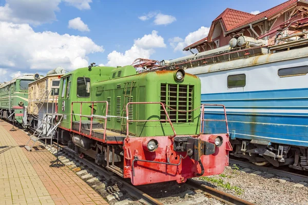 Moscú Rusia Agosto 2021 Locomotora Retro Eléctrica Soviética Rara Zona — Foto de Stock