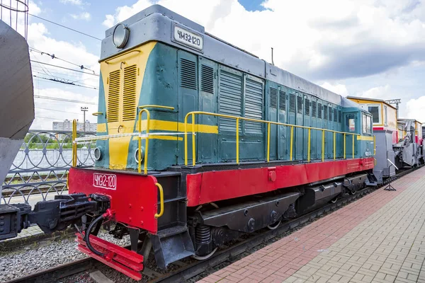 Moscú Rusia Agosto 2021 Locomotora Retro Eléctrica Soviética Rara Zona — Foto de Stock