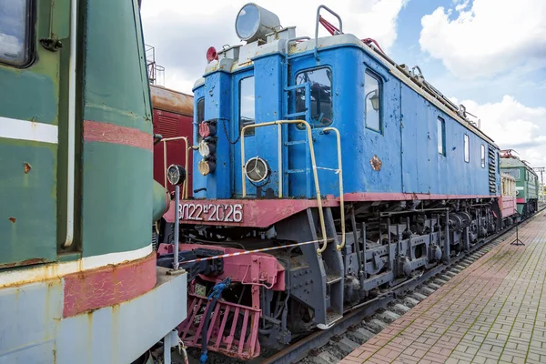 Moscú Rusia Agosto 2021 Locomotora Retro Eléctrica Soviética Rara Zona — Foto de Stock