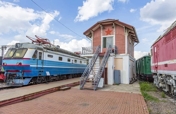 Antigua Casa Madera Para Personal Los Trabajadores Estación Tren Cerca — Foto de Stock