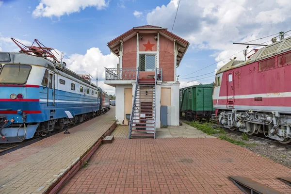 Antigua Casa Madera Para Personal Los Trabajadores Estación Tren Cerca — Foto de Stock