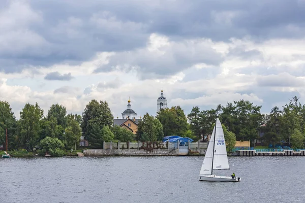 Село Троїцьке Росія Вересня 2021 Межами Православної Церкви Життєдайної Трійці — стокове фото