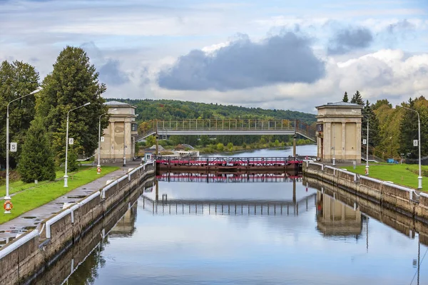Moscow Region Russia September 2021 Old Gateway Moscow Canal Adjusting — Stock Photo, Image