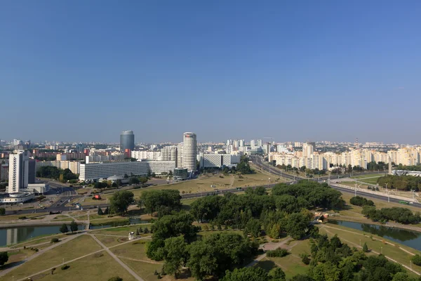 Uitzicht vanaf de observatie dek in Minsk — Stockfoto