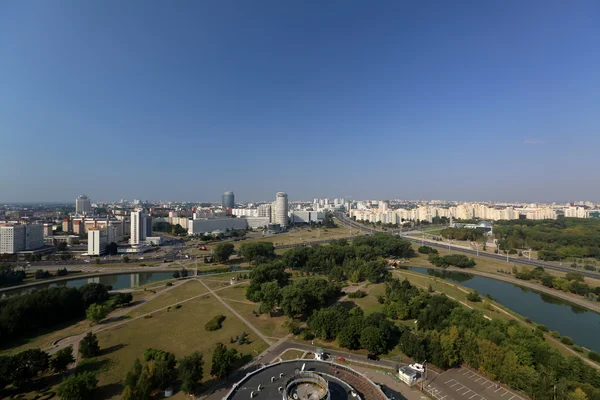 Uitzicht vanaf de observatie dek in Minsk — Stockfoto