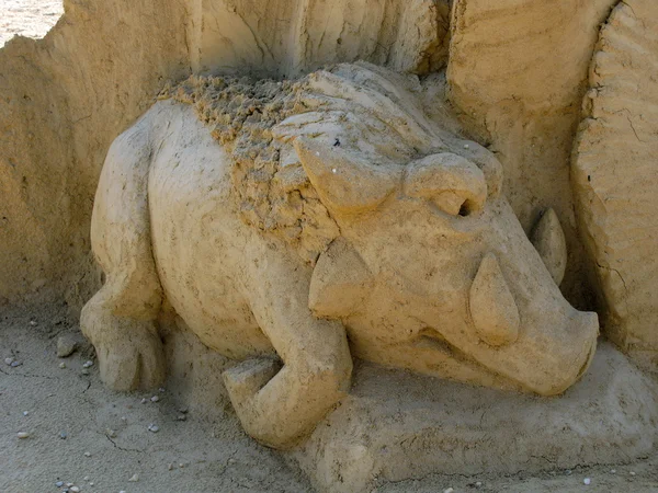 Escultura de areia — Fotografia de Stock