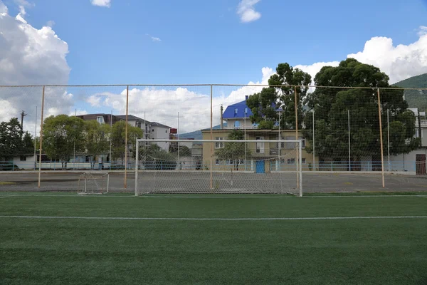 Futebol gol de futebol — Fotografia de Stock