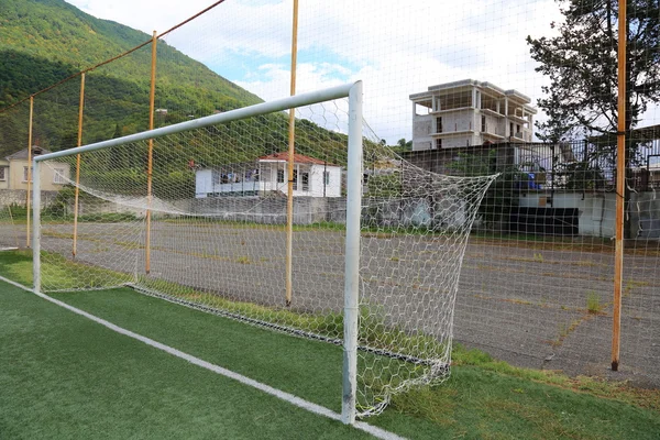 Futebol gol de futebol — Fotografia de Stock