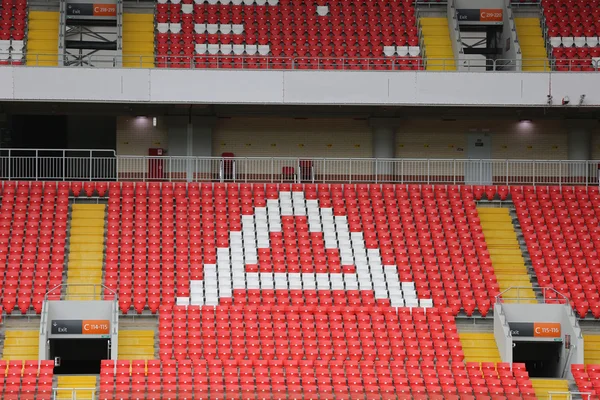 Tribuner för fans på stadion — Stockfoto