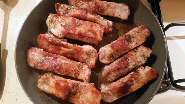 Pork ribs on the grill — Stock Photo, Image