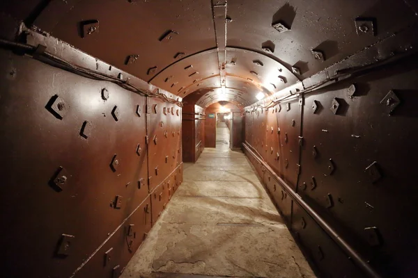 Old bunker's corridor — Stock Photo, Image