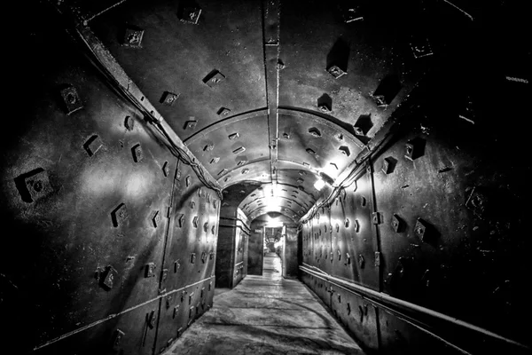 Gamla bunker korridor — Stockfoto