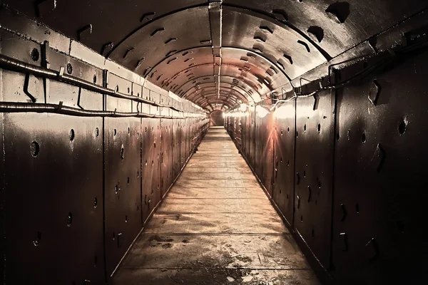 Old bunker's corridor — Stock Photo, Image