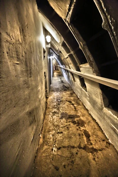 Old bunker's corridor — Stock Photo, Image