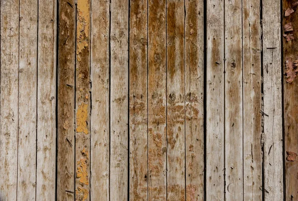 Fond Naturel Planches Bois Avec Peinture Écornée Fissures — Photo