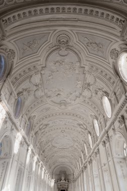 İç tavan Galerisi, Kraliyet Sarayı, Venaria Reale pasta içinde