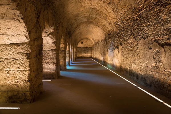 老罗马地下在意大利奥斯塔市 — 图库照片