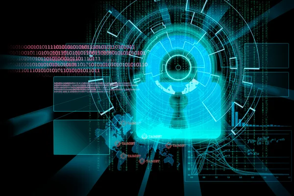 bir futuristik cyber arka plan hedef lazer lig ile render