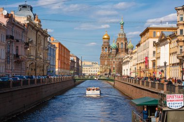 Kurtarıcı Kilisesi üzerinde dökülen kan St. Petersburg, Rusya Federasyonu