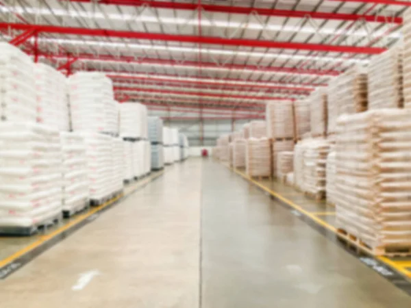 Blurred Defocus Shot Logistic Warehouse Well Organize Pallet Big Bag — Stock Photo, Image