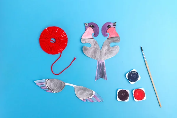 Gimpel Vogelbasteln für Kinder — Stockfoto