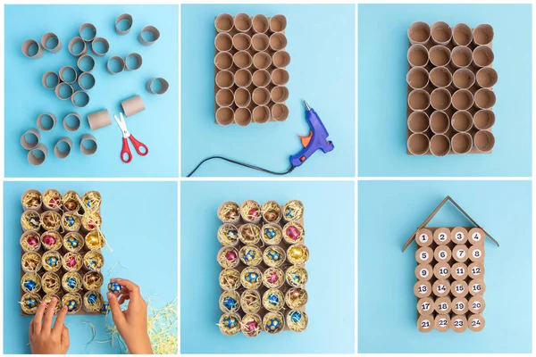 Çocuklar için el yapımı el işi, takvim, DIY