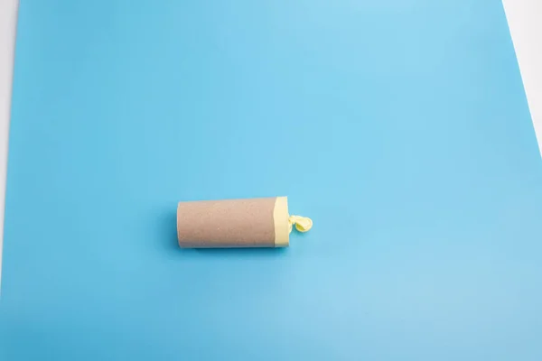 Galleta de papel de bricolaje, artesanía de papel, reciclaje de papel higiénico — Foto de Stock